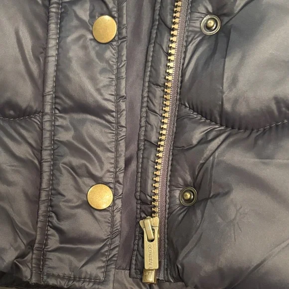 Old Navy Black Puffer Jacket with Faux Fur Trim Hoodie 4T - Picture 3 of 8